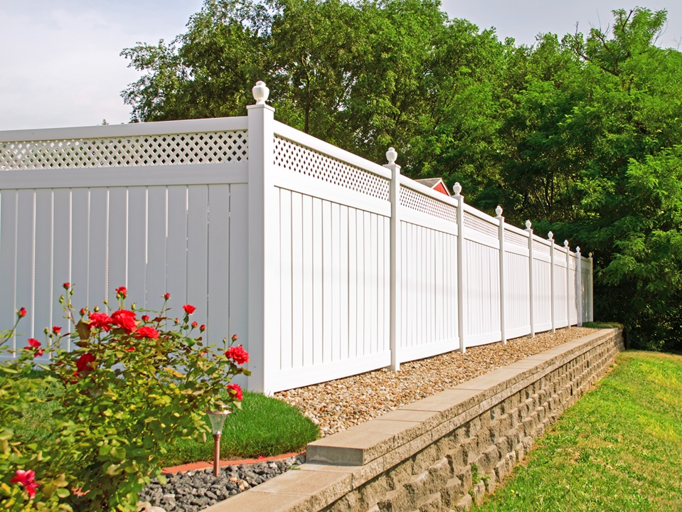 White Vinyl Fence